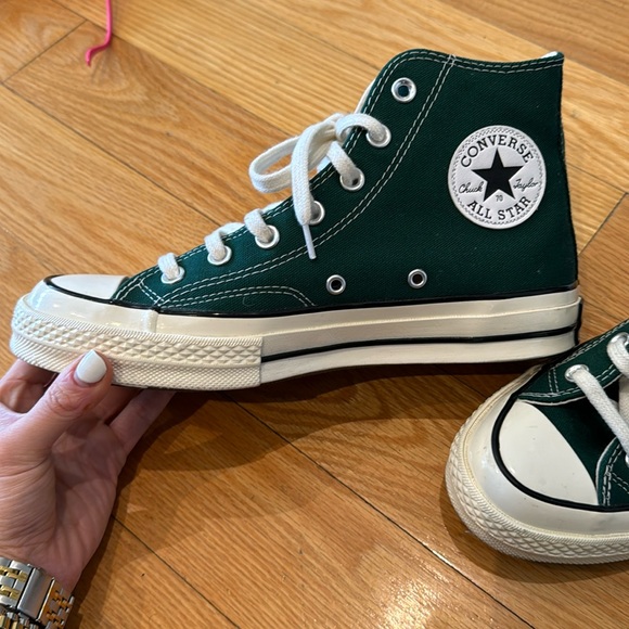 Converse Shoes - Forest green converse all star high tops